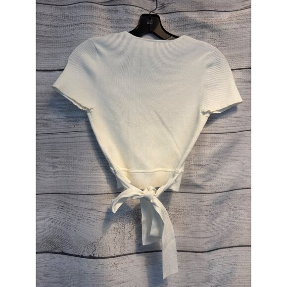 Wilfred All Tied Up Short Sleeve Sweater Size M - Picture 3 of 3